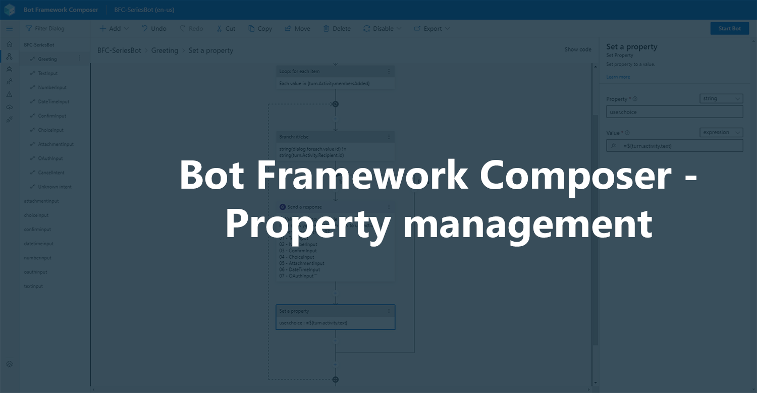 Bot Framework Composer not updating properties until end of dialog